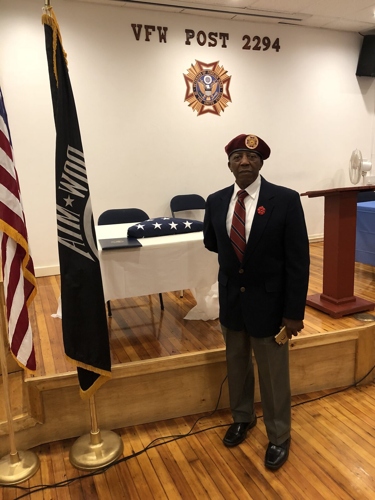 At the post — Samuel R. Shelton VFW Post 2294
